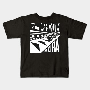 Akira futurism black and white Kids T-Shirt